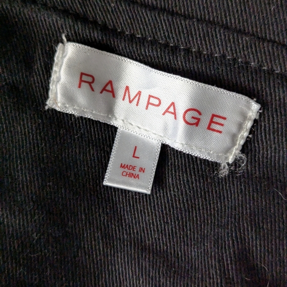 Rampage black moto jacket juniors large - Picture 5 of 9
